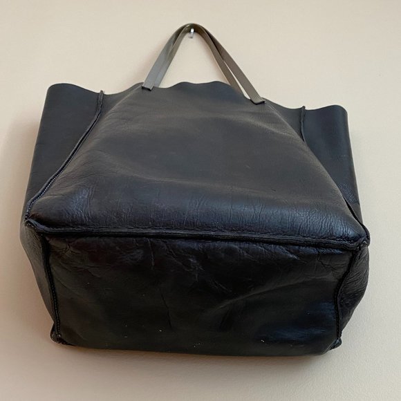 Brooklyn Industries Black Leather Tote Purse - Picture 3 of 11